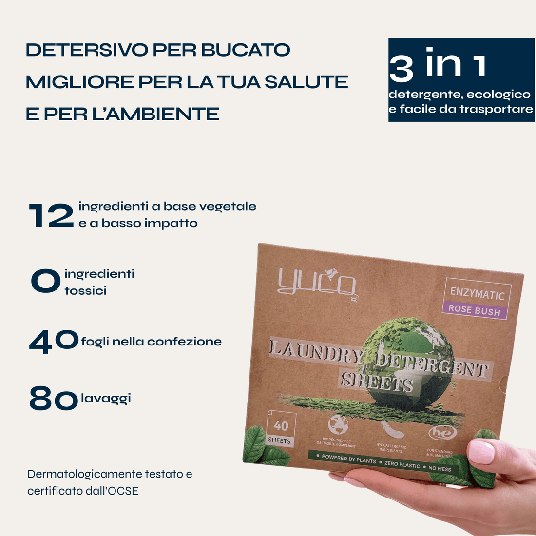 Yuco | Detersivo in fogli ecologico