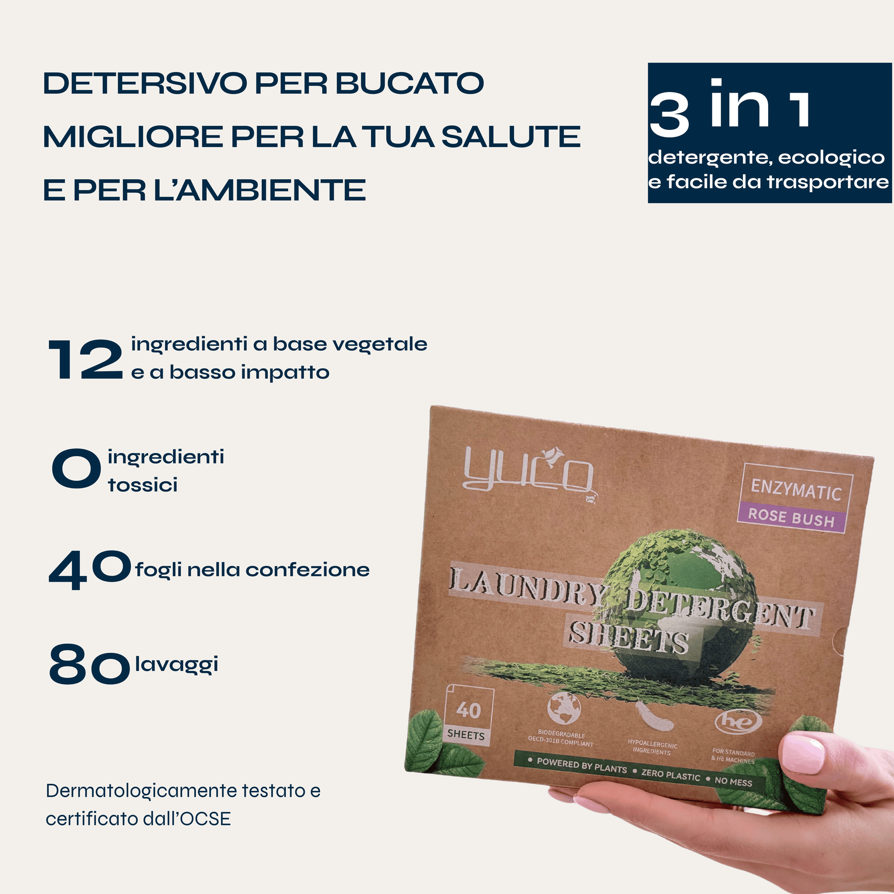 Yuco | Detersivo in fogli ecologico